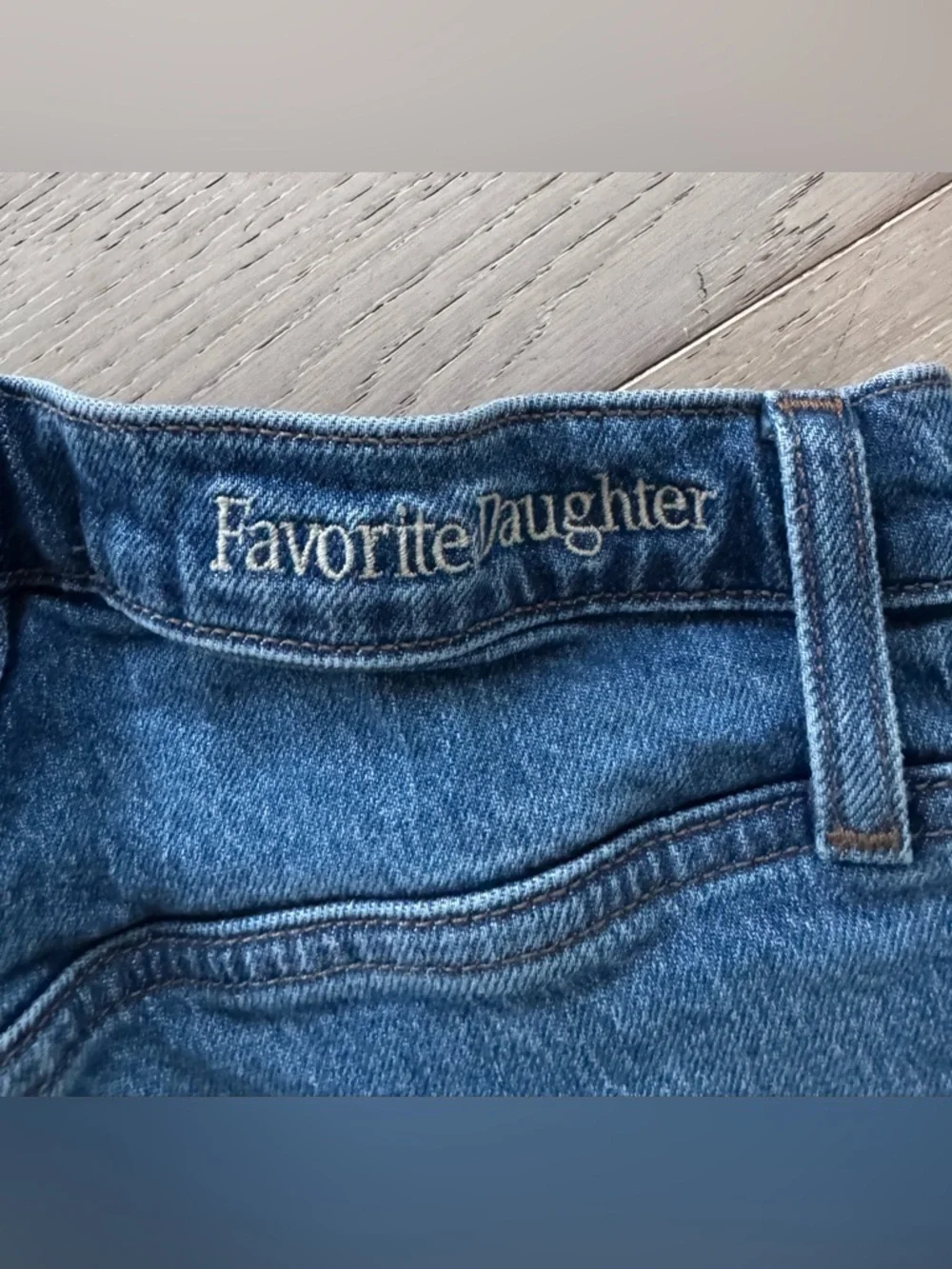 Favorite Daughter THE VALENTINA SUPER HIGH RISE STRAIGHT in Essex size 26 - Picture 10 of 13
